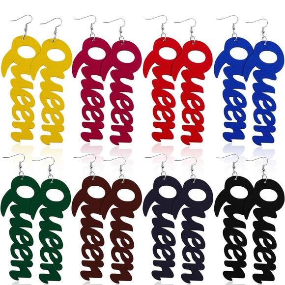 Queen Statement Earrings - Picture 2 of 2